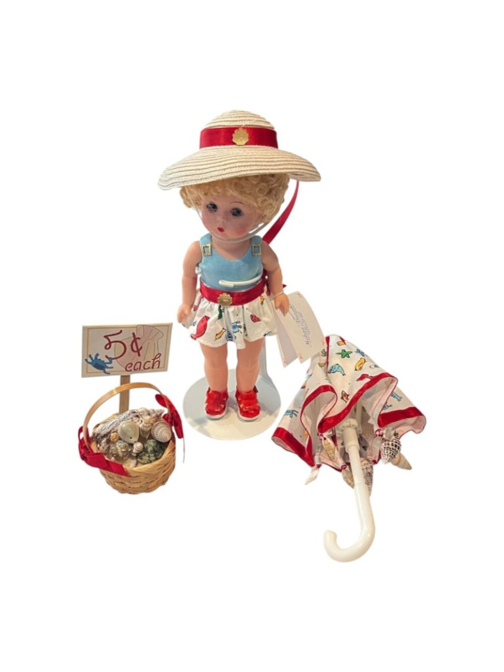 Madame Alexander She Sells Sea Shells Doll 8" 42470 Storyland Complete Set - Picture 2 of 7